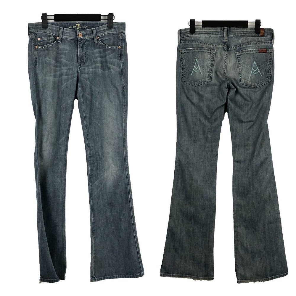 7 For All Mankind Women's Low Rise Bootcut A Pocket Jeans 27